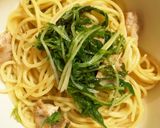 子供も完食♡水菜と豚肉のパスタ作り方4写真