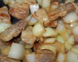 博多屋台で人気の豚ばらの串焼き風炒め作り方3写真