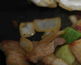 博多屋台で人気の豚ばらの串焼き風炒め作り方5写真