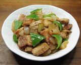 博多屋台で人気の豚ばらの串焼き風炒め作り方7写真