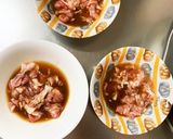 こってり甘い焼うどん味豚こま大根青椒肉絲作り方4写真
