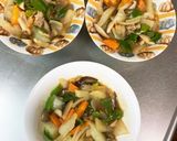 こってり甘い焼うどん味豚こま大根青椒肉絲作り方15写真
