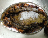 アワビと蓮根の酒蒸し　肝醤油添え作り方1写真