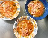 豆腐バーグ入ユッケジャンスープ味ドーム蒸作り方20写真