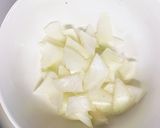 根菜甘酢卵マヨソース炒め味温野菜サラダ作り方3写真