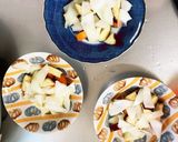 根菜甘酢卵マヨソース炒め味温野菜サラダ作り方5写真