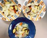 根菜甘酢卵マヨソース炒め味温野菜サラダ作り方6写真