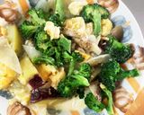根菜甘酢卵マヨソース炒め味温野菜サラダ作り方18写真