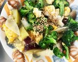 根菜甘酢卵マヨソース炒め味温野菜サラダ作り方19写真