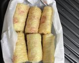 簡単ロール油揚げたらこ巻き作り方5写真