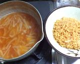 チキンラーメンアレンジ赤くて辛い餡掛け麺作り方4写真