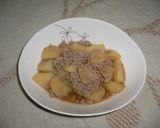 優しい味☆ほくほくじゃが芋＆挽肉の煮物作り方5写真