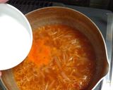 チキンラーメンアレンジ赤くて辛い餡掛け麺作り方6写真