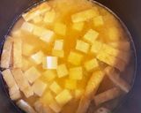 身体に優しい　豆腐と油揚げの味噌汁作り方5写真