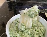 ほうれん草とメレンゲのスープ作り方6写真