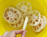 れんこんの豚こまチーズ　オーブン焼き作り方1写真