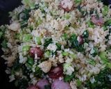 めっちゃパラパラ♡小松菜チャーハン作り方7写真