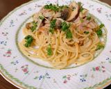 きのことベーコンの和風クリームパスタ♪作り方7写真