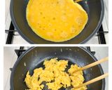 ★ご飯爆ススミ★キムチ納豆のふわたま炒め作り方3写真