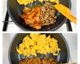 ★ご飯爆ススミ★キムチ納豆のふわたま炒め作り方4写真