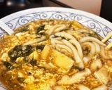 卵とじうどんほうれん草豚肉春菊入り作り方5写真