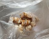 アスパラガスとベビーホタテのXO醤炒め作り方1写真