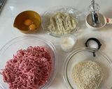 オーブンでふわふわハンバーグ作り方1写真