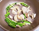 アスパラガスとベビーホタテのXO醤炒め作り方4写真