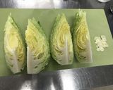 焼キャベツとチキンのシーザーサラダ作り方3写真