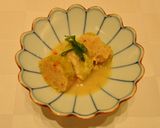 桜えびと鶏肉ロールキャベツ　西京白みそ煮作り方7写真