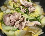 白菜と豚肉のシンプル煮物作り方3写真