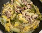 白菜と豚肉のシンプル煮物作り方4写真