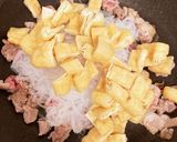 味しみしみ油あげと豚肉の煮物作り方3写真