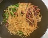ホタルイカと菜の花の和風パスタ作り方8写真