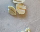 ワンパンで作る　ベーコンのペペロンチーノ作り方1写真