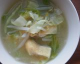 節約！キャベツ・もやしの味噌汁♪作り方5写真