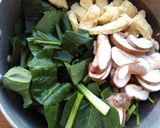 椎茸・ほうれん草のお味噌♪椎茸香る♪作り方2写真