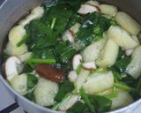 椎茸・ほうれん草のお味噌♪椎茸香る♪作り方3写真