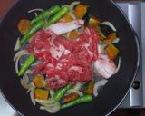 牛肉とかぼちゃのにんにくポン酢炒め作り方7写真