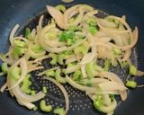 野菜とエビの豆乳クリームパスタ作り方3写真
