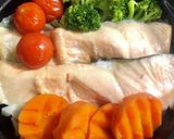 タジン鍋でサーモンの蒸し料理作り方1写真