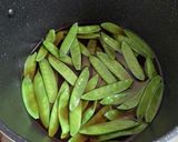 絹さやの卵とじ作り方4写真