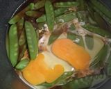 絹さやの卵とじ作り方5写真