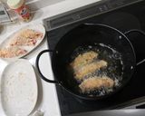 トンカツ★チーズとバジル包み☆味噌ダレで作り方4写真