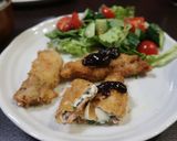トンカツ★チーズとバジル包み☆味噌ダレで作り方6写真