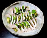 ブリとアボガドの胡麻油塩ダレ作り方1写真