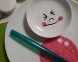 簡単!LINE ムーン キャラ弁♪作り方3写真