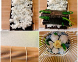 2種類のお花の巻き寿司作り方11写真