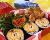 巻いて②♡カニカマりんごの卵焼き巻き寿司作り方8写真
