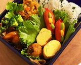 赤ウインナーポケットに詰めて♡鮮やか弁当作り方10写真